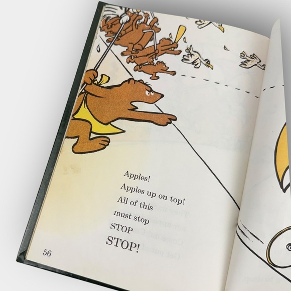 Beginner Books Ten Apples Up On Top 1961 Theo LeSieg Roy McKie Stained Copy HC - Picture 8 of 10